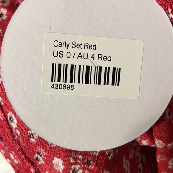 small red matching top and shorts from princess polly - Picture 3 of 3